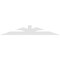 Ekena Millwork Richland Architectural Grade PVC Gable Bracket, 108"W x 18"H x 6"D x 6"F, 4/12 Pitch GBP108X18X0606RIC00 - alternate 5